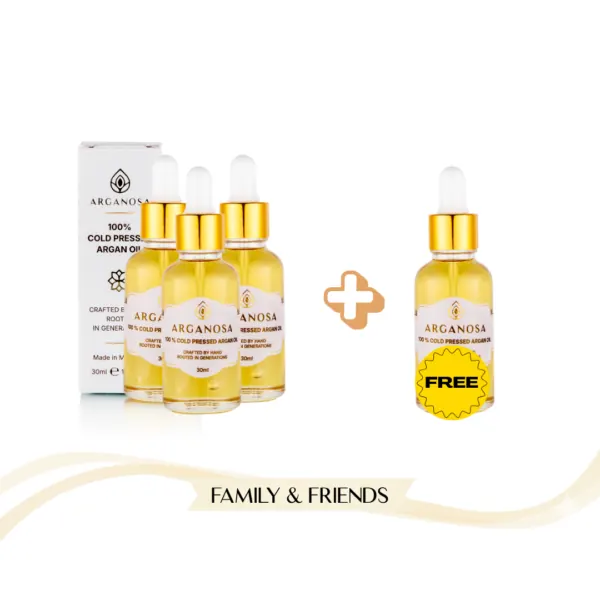 Arganosa argan oil 4 × 30 ml (3 + 1 free)